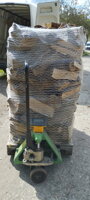 Tvrdé palivové dřevo suché 1,4 m3 vážení  paletový vozík s váhou  499Kg